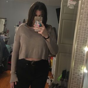 ✨Garage light gray/pink sweater✨